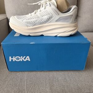 Hoka White Athletic Sneakers